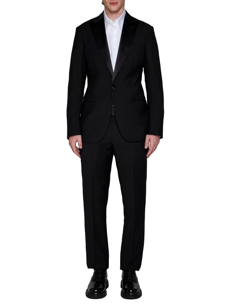 Giorgio Armani GIORGIO ARMANI | Black wool Icon Soho tuxedo suit | Man | 52