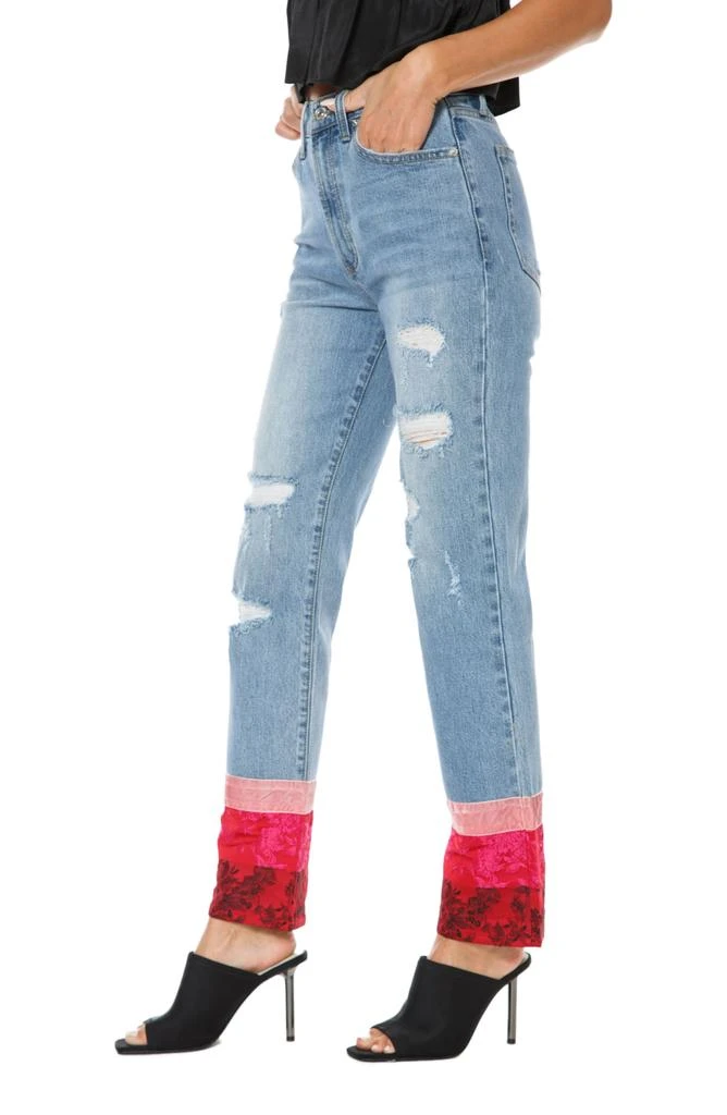 Juicy Couture Floral Print Straight Leg Jeans 3