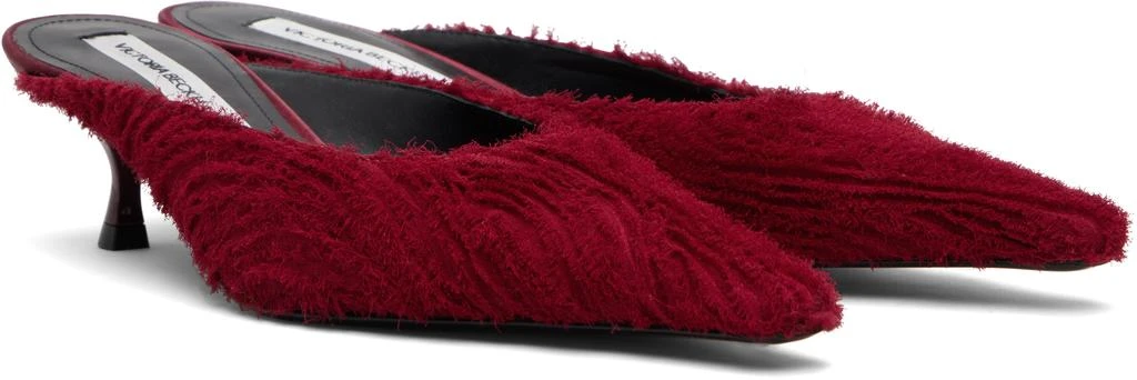 Victoria Beckham Red Sloan Mules 4