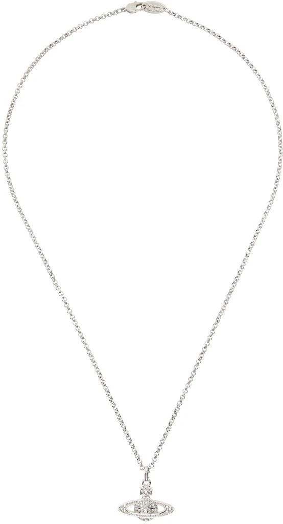 Vivienne Westwood Silver Mini Bas Relief Pendant Necklace 1