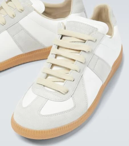 Maison Margiela Replica leather and suede sneakers 3