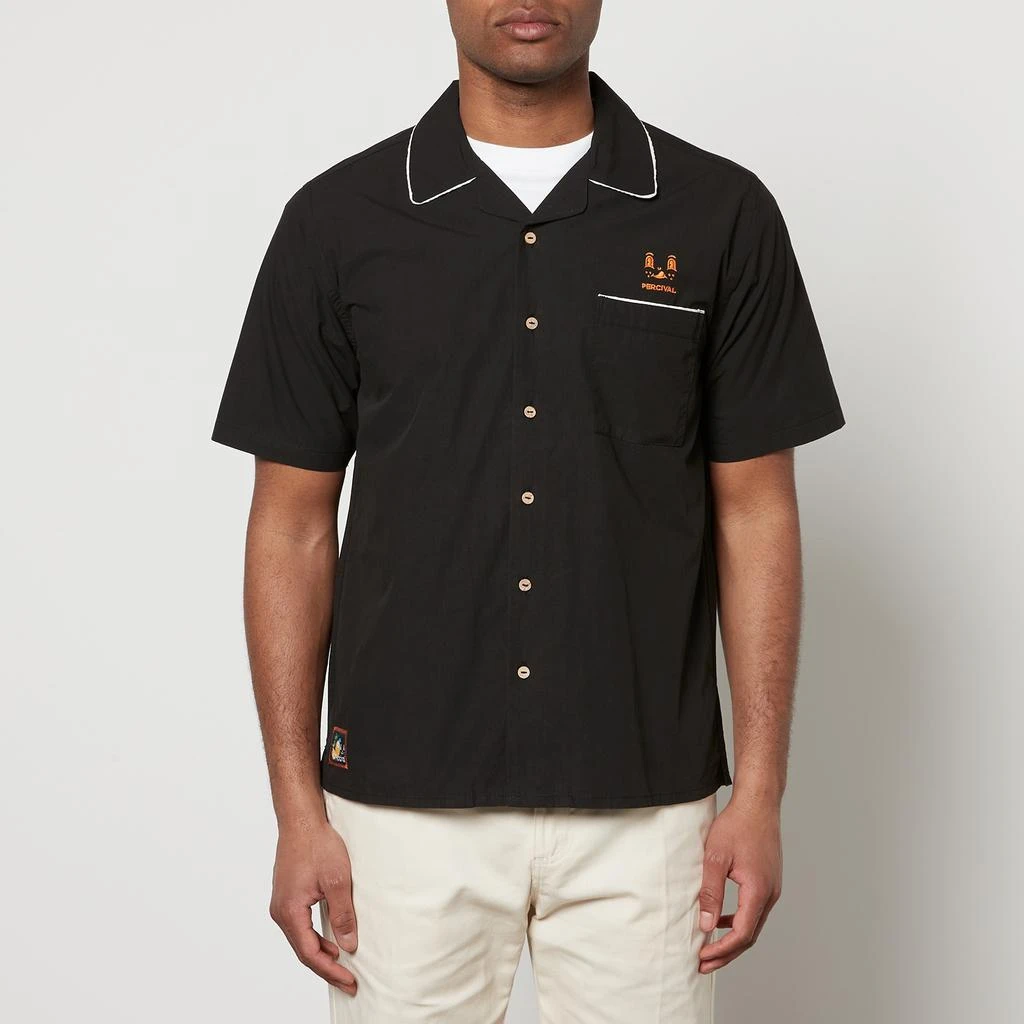 Percival PerciCo Cotton-Poplin Bowling Shirt 1