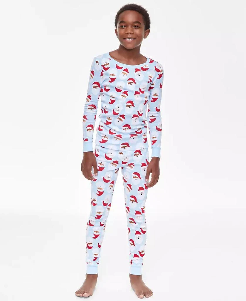 Holiday Lane Little & Big Kids Santa Cotton Snug Fit Matching Family Pajamas Set, Created for Macy's 1