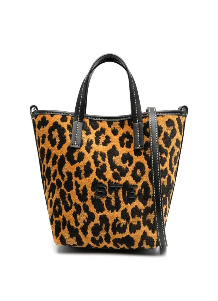 Stella McCartney Bucket Bag Eco Leopard Jacquard Fabric 1