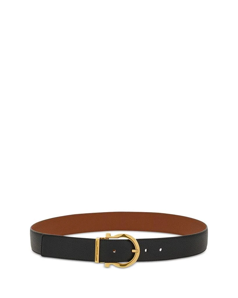 Salvatore Ferragamo Gancini Reversible Leather Belt 3