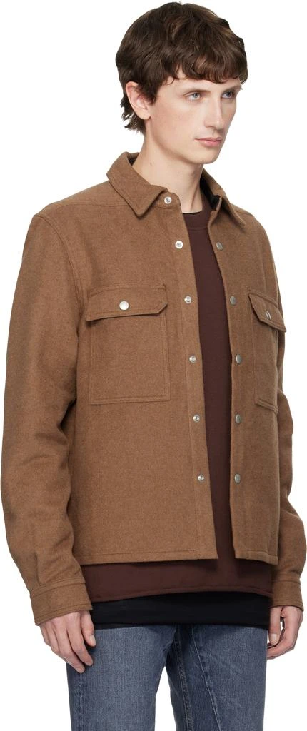 Rick Owens Orange Concordians Cropped Overshirt 2