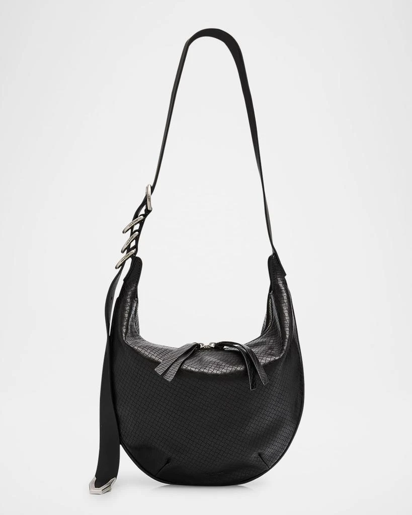 Rag & Bone Spire Mini Snake-Embossed Leather Hobo Bag 1