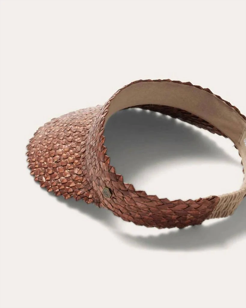 Hemlock Hat Co. Women's Capri Visor Cap In Copper 2