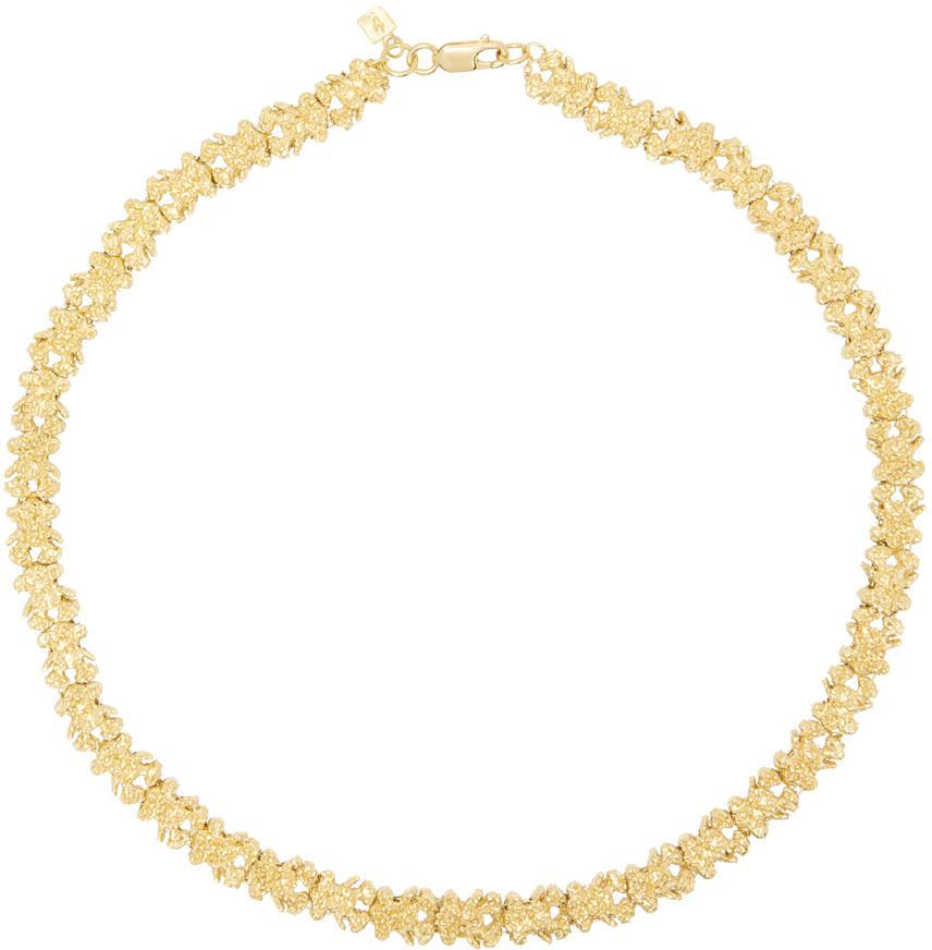 Veneda Carter Gold Bear Nugget Necklace