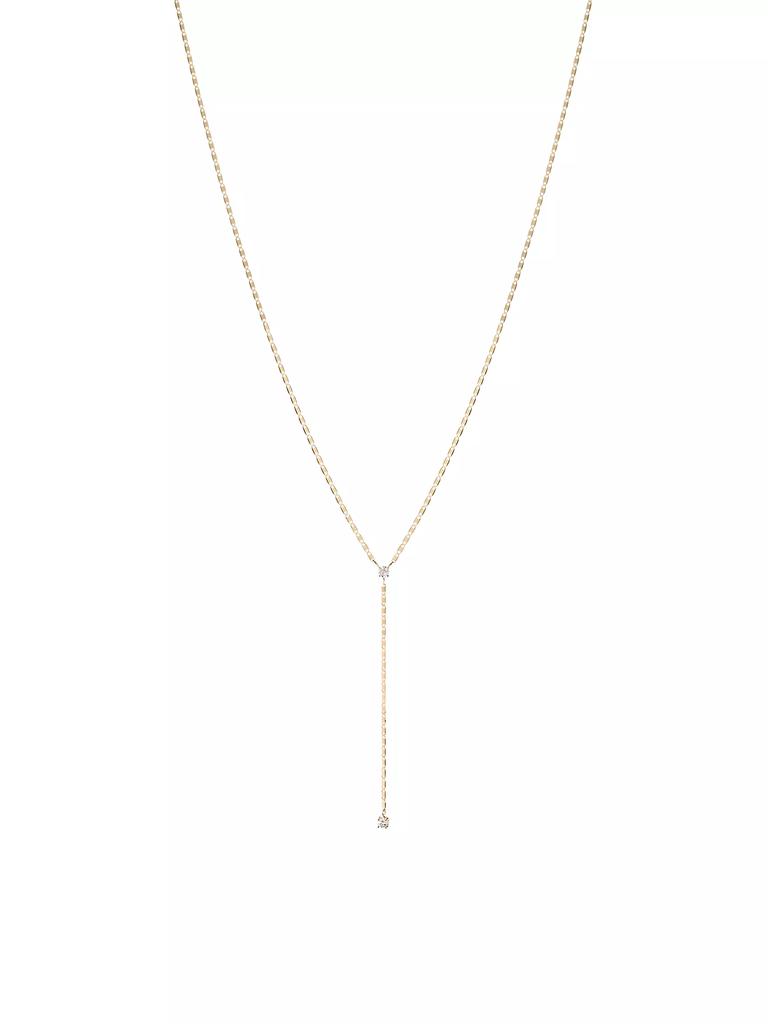 LANA 14K Yellow Gold & 0.13 TCW Diamond Lariat Necklace