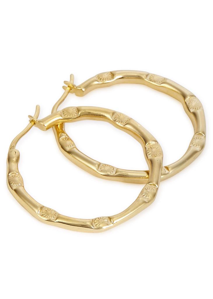 DAISY LONDON X Estée Lalonde Goddess Glow 18kt gold-plated hoop earrings