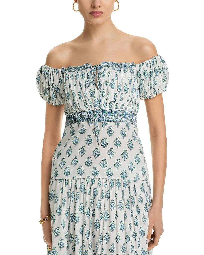 AREA Block Print Off The Shoulder Top 1