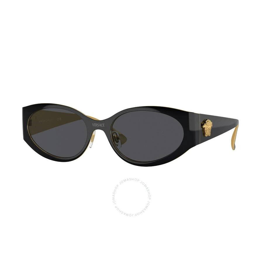 Versace Dark Grey Oval Men's Sunglasses VE2263 143387 56 1