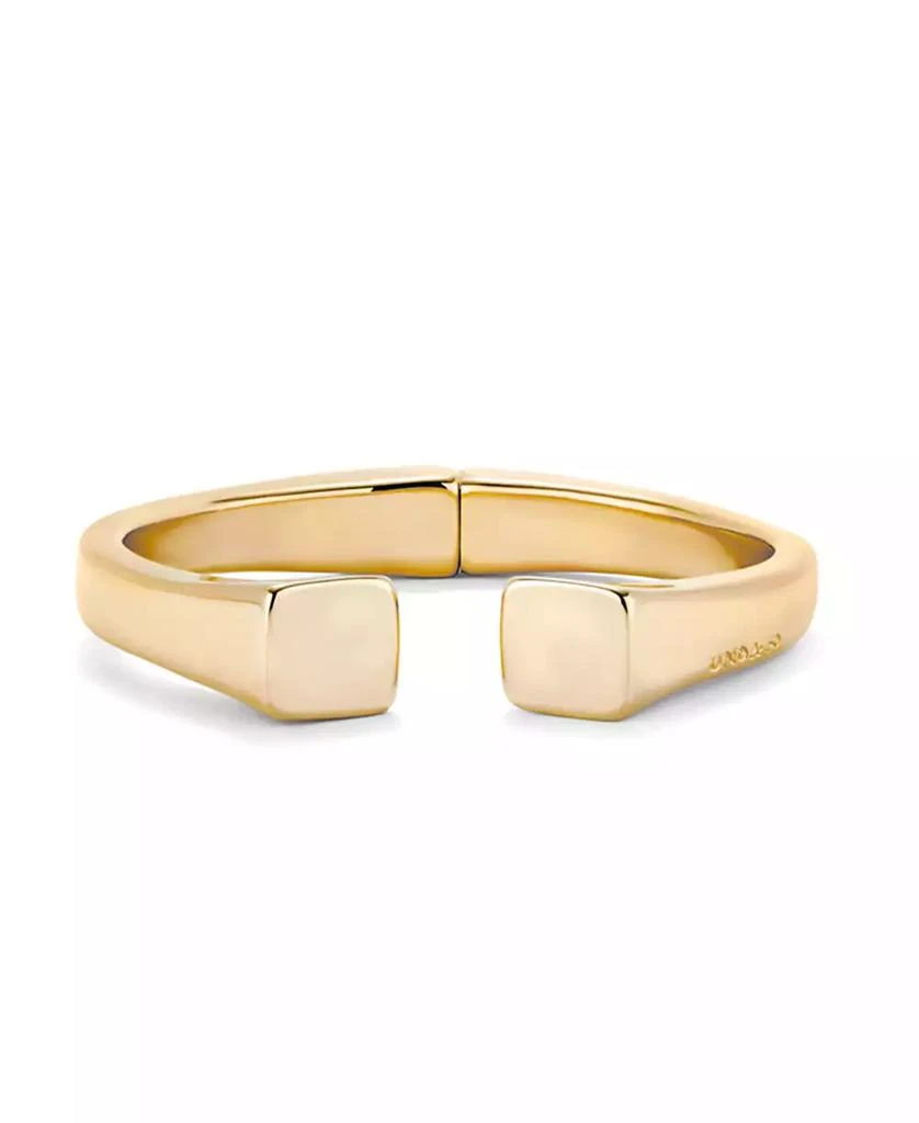 UNOde50 Metal Alloy Bracelet Plated in 18K Gold with Smooth Finish and Square Ends