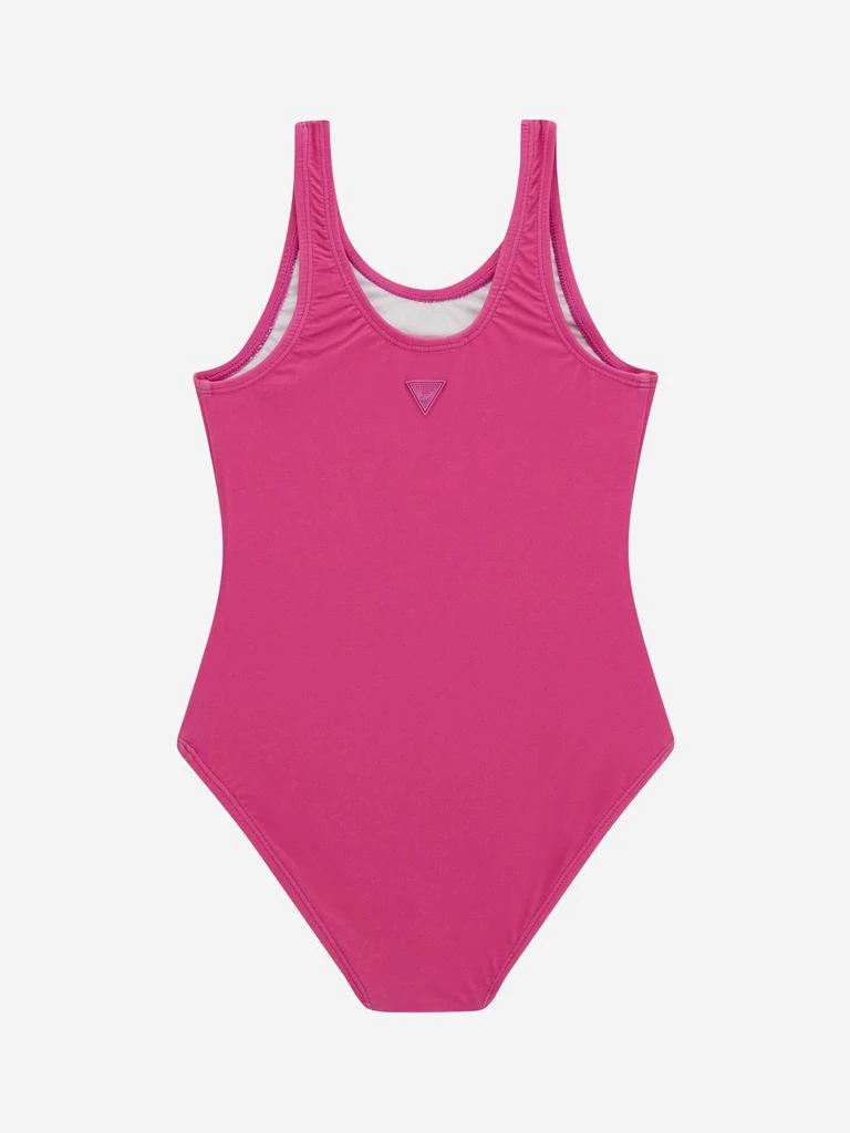GUESS Girls Logo Swimsuit in Pink 2