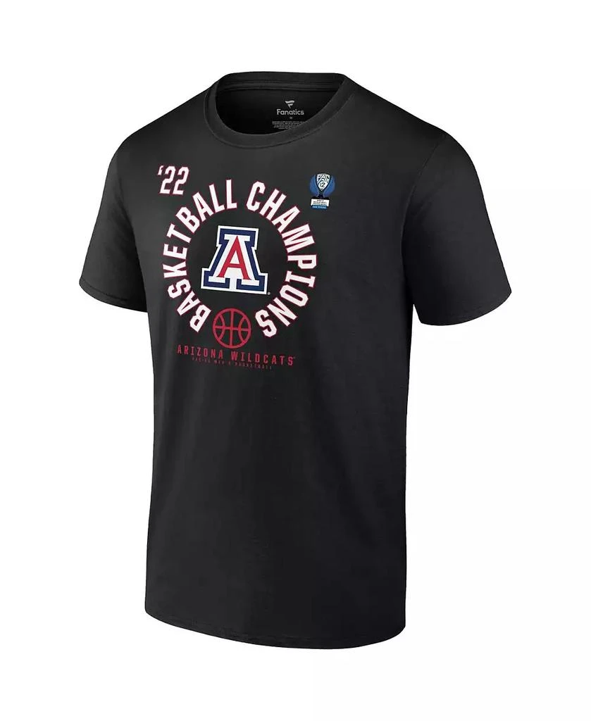 Fanatics Men's Black Arizona Wildcats 2022 PAC-12 Men's Basketball Conference Tournament Champions T-shirt 2