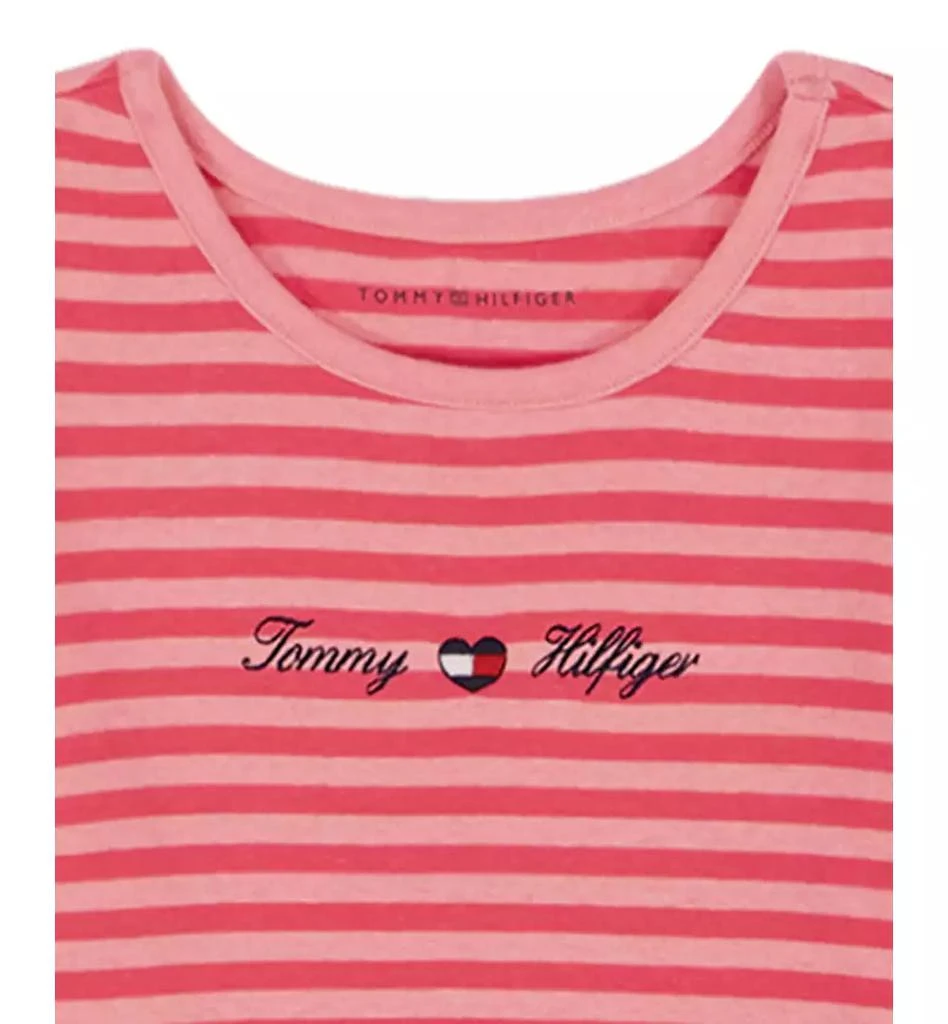Tommy Hilfiger Girls
 Toddler 2T–4T Striped T-Shirt and Ribbed Flare Leggings, 2-Piece Set 3