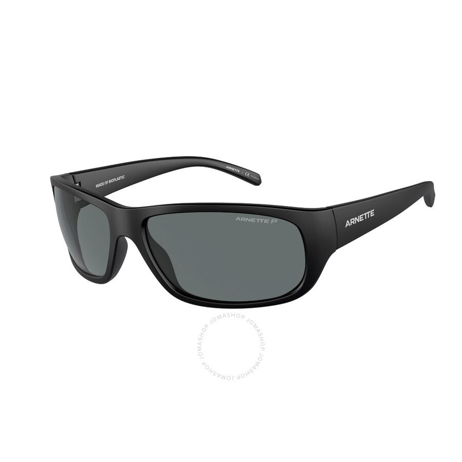 Arnette Uka-Uka Polarized Dark Grey Wrap Men's Sunglasses AN4290 275881 63