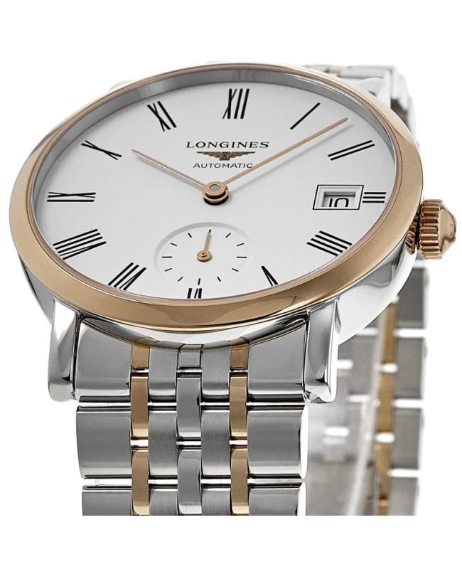 Longines Longines Elegant Collection Automatic White Dial Steel and Rose Gold Women's Watch L4.312.5.11.7 2