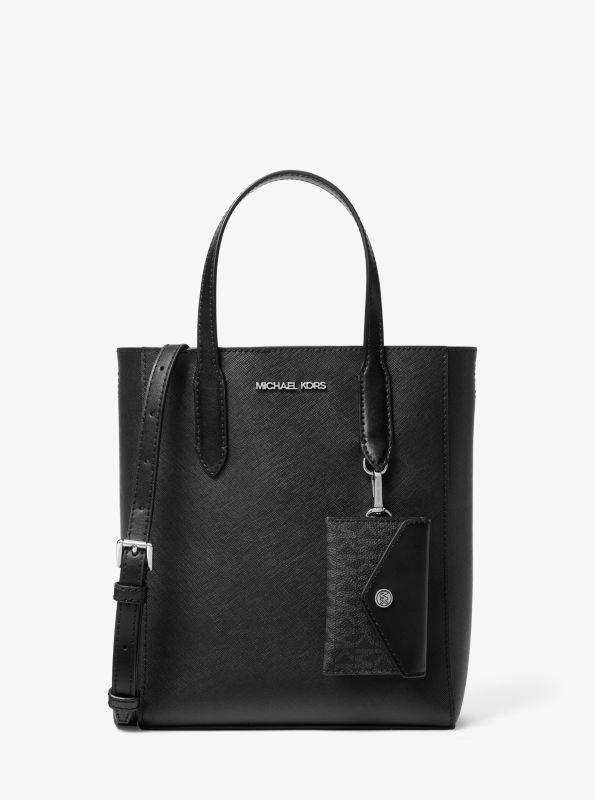 Michael Kors Vincent Small Saffiano Leather Convertible Tote Bag with Card Case
