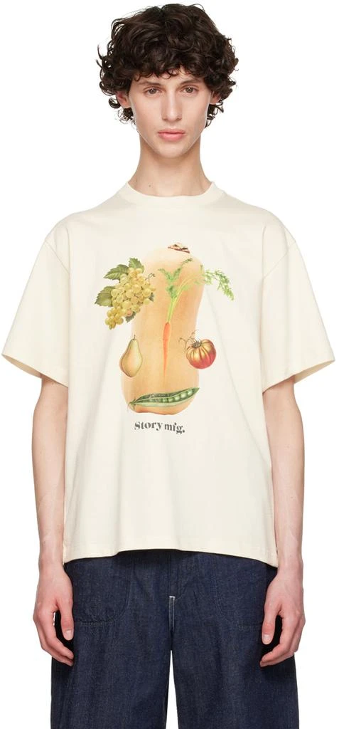 Story mfg. Beige Grateful T-Shirt 1