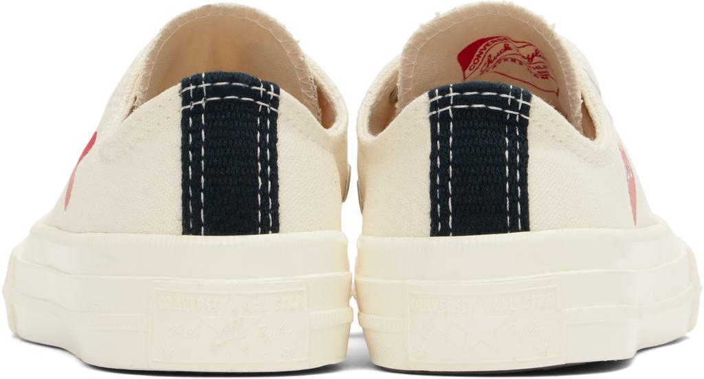 Comme des Garcons Kids Off-White Converse Edition Chuck 70 OG Single Heart Low Top Sneakers