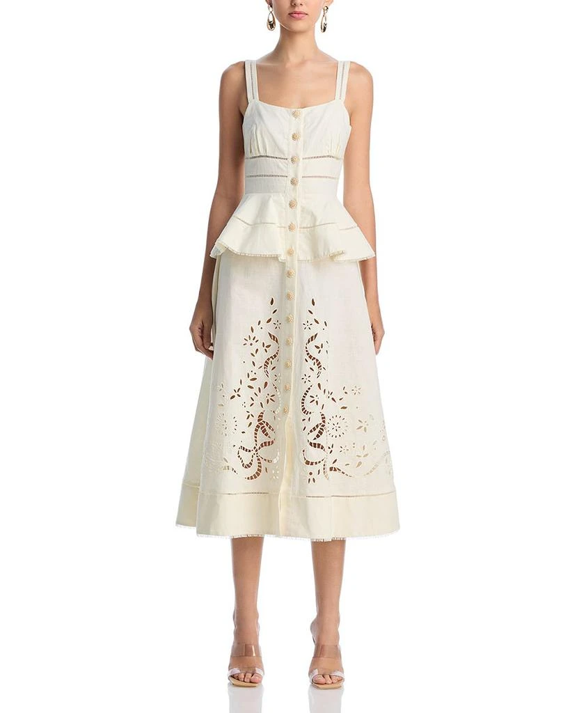 Self Portrait Peplum Midi Dress 7