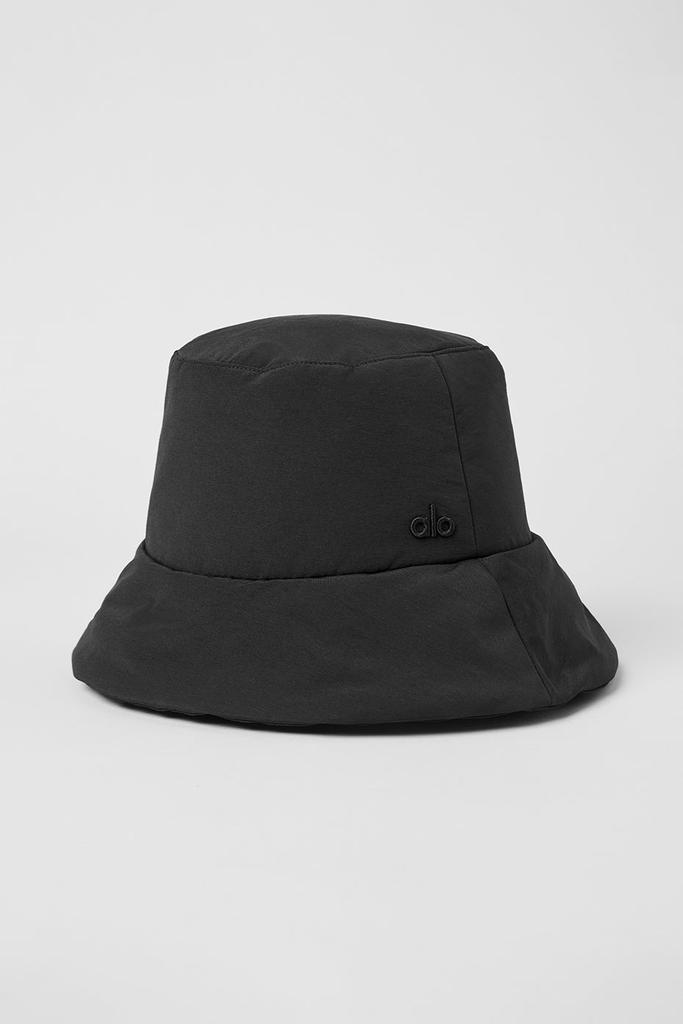 Alo Good Shade Puffer Bucket Hat - Black