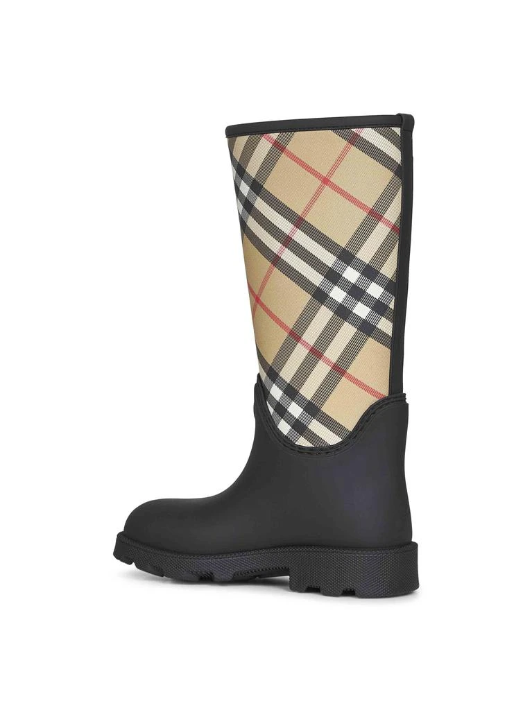 Burberry BURBERRY | Black rubber Marsh Stamp high rain boots | Women | 36 3