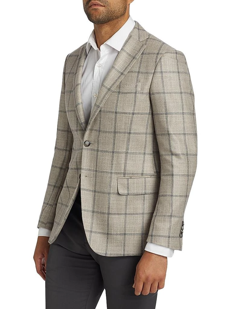 Saks Fifth Avenue COLLECTION Plaid Wool-Blend Sportcoat 4
