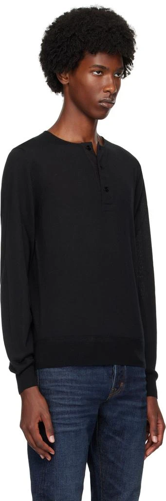 Tom Ford Black Cashmere Henley 2