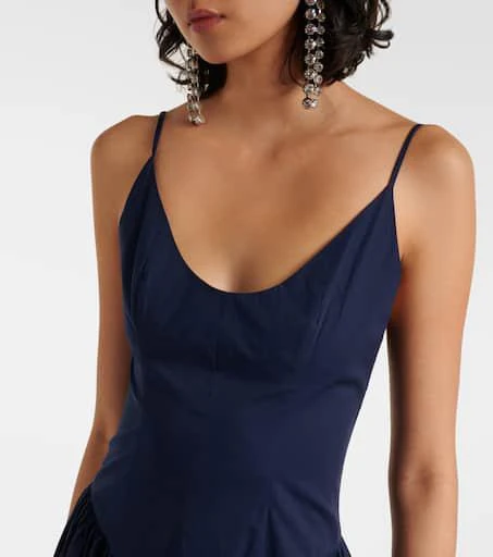 Staud Dena cotton midi dress 4