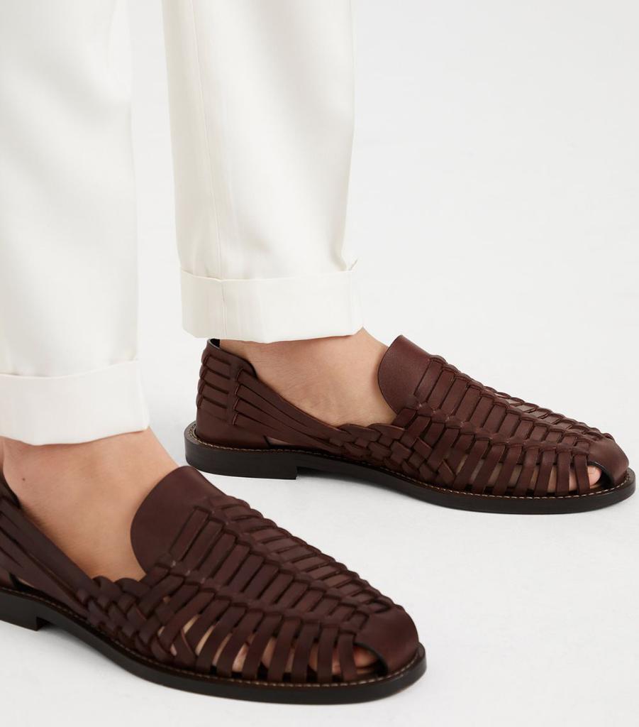 Brunello Cucinelli Woven Leather Sandals - Shoes - Compare