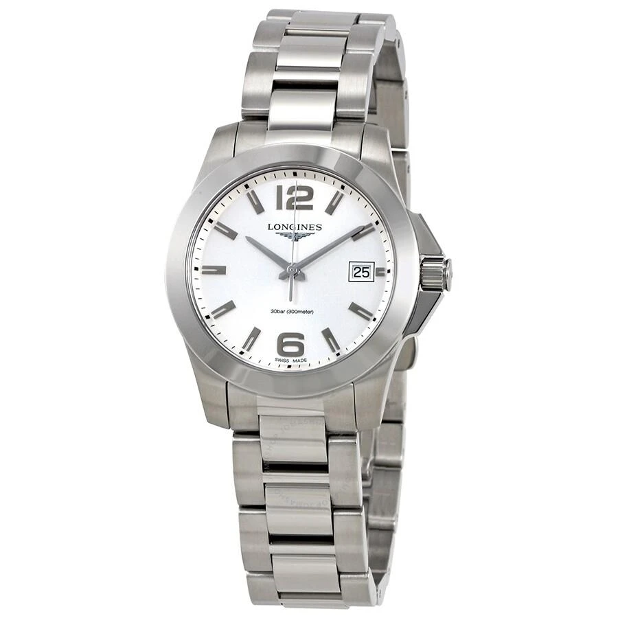 Longines Conquest Silver Dial Ladies 34 mm Watch L33774766 2