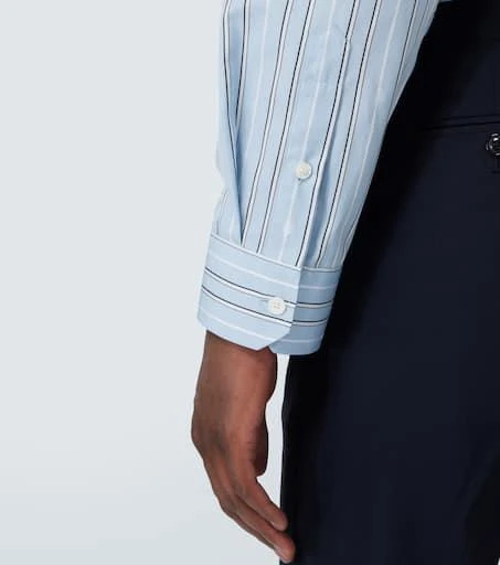 Versace Striped cotton poplin shirt 6