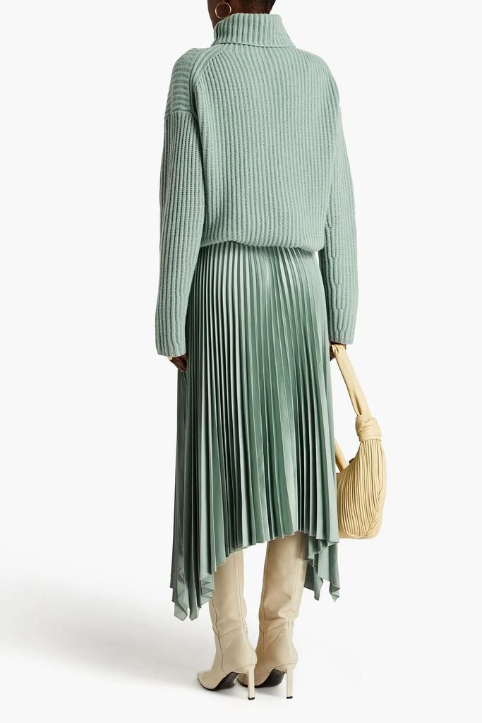 Joseph Ade pleated satin-crepe maxi skirt 3