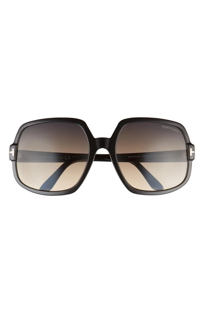 Tom Ford Delphine 60mm Gradient Sunglasses 1