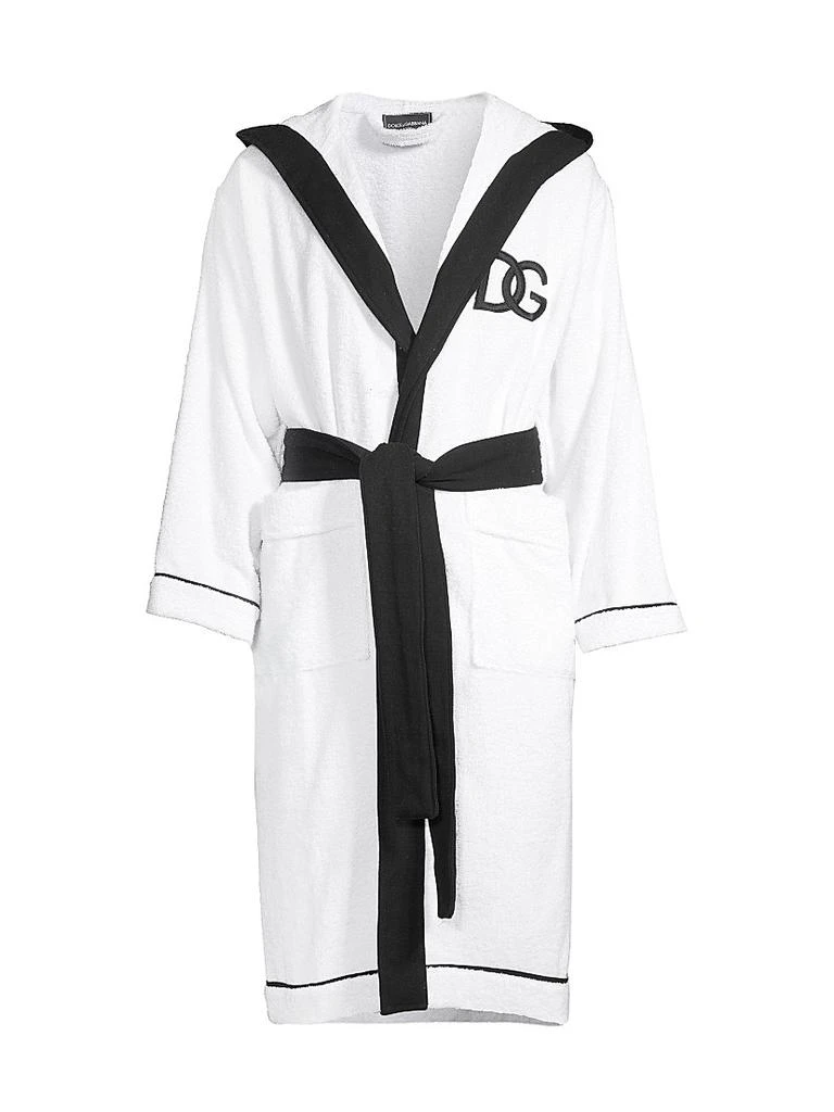 Dolce
Gabbana Logo Embroidered Bathrobe