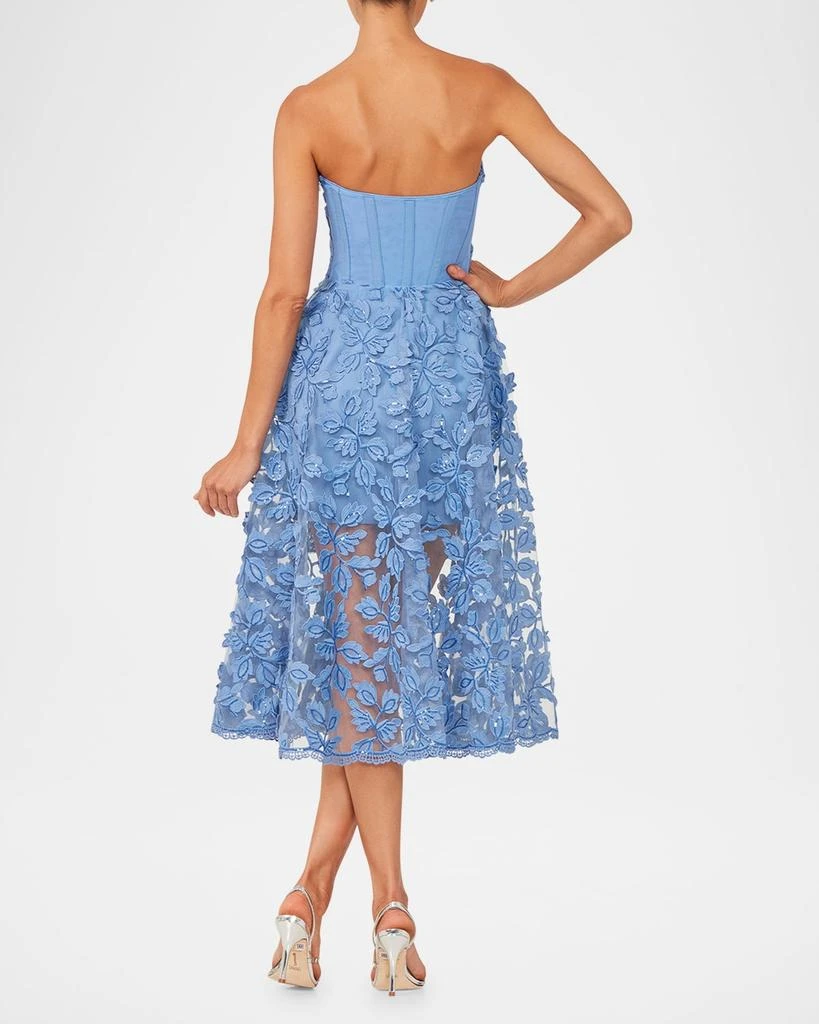 HELSI Florence Strapless Lace Applique Midi Dress 3