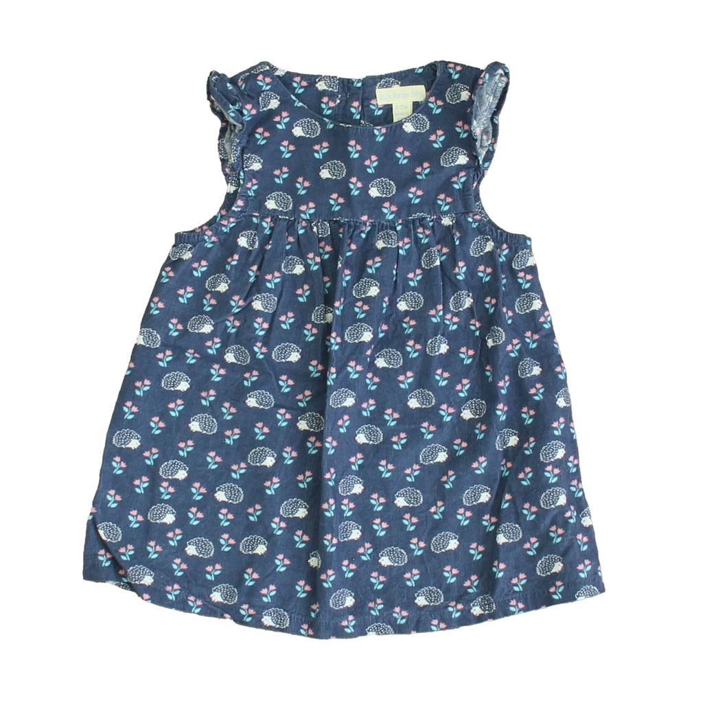 JoJo Maman Bébé Girls Blue Porcupine Dress