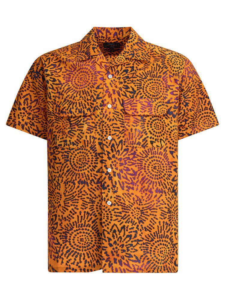 BEAMS PLUS Beams Plus Patterned Short Sleeve Shirt