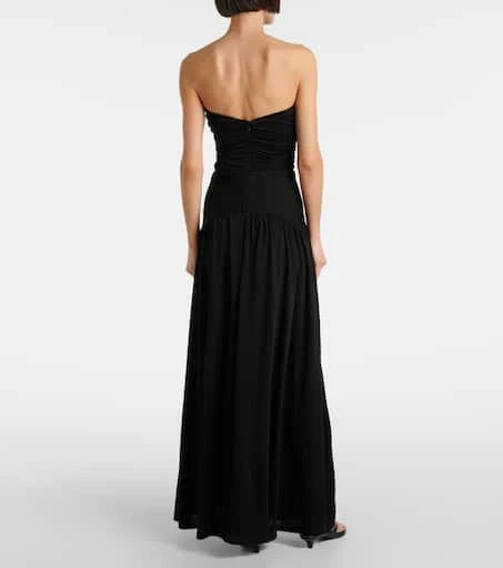 Staud Mariana ruched jersey maxi dress 3