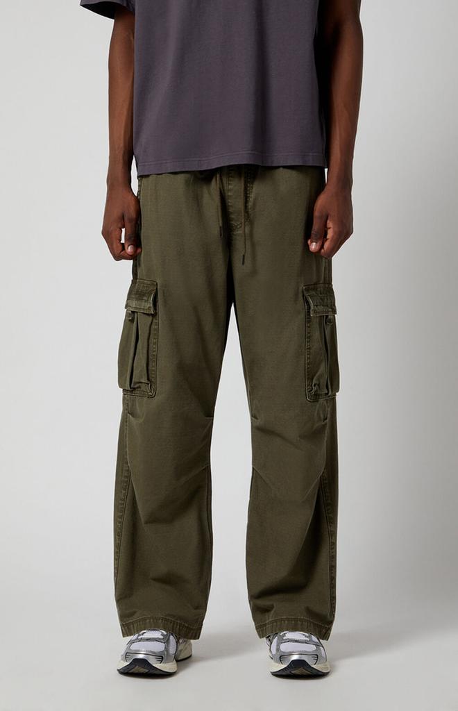 PacSun Olive Ripstop Extreme Baggy Cargo Pants