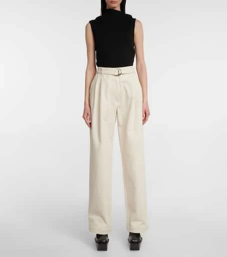 Peter Do Belted high-rise wide-leg jeans 2
