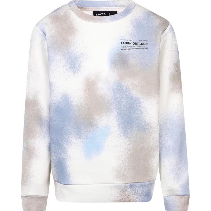 NAME IT® Tie dye organic sweatshirt in white beige and blue
