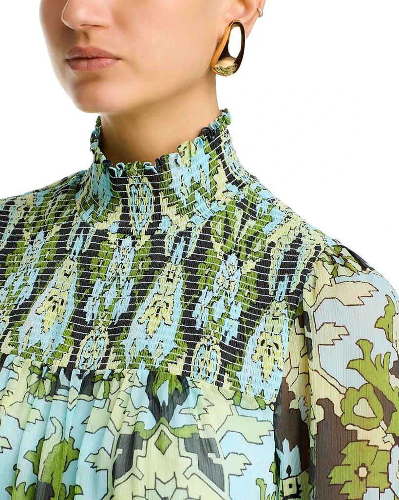 Cinq à Sept Damask Rika Paisley Smocked Tent Dress 2