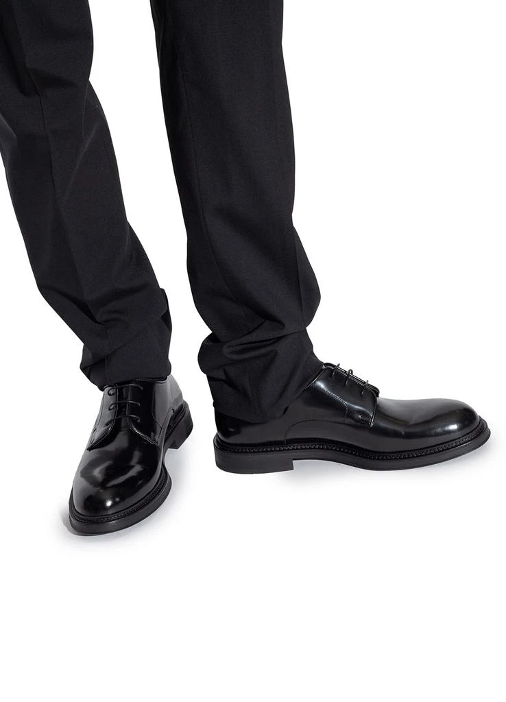 Emporio Armani Leather derby shoes - Single Shoes - Free 
