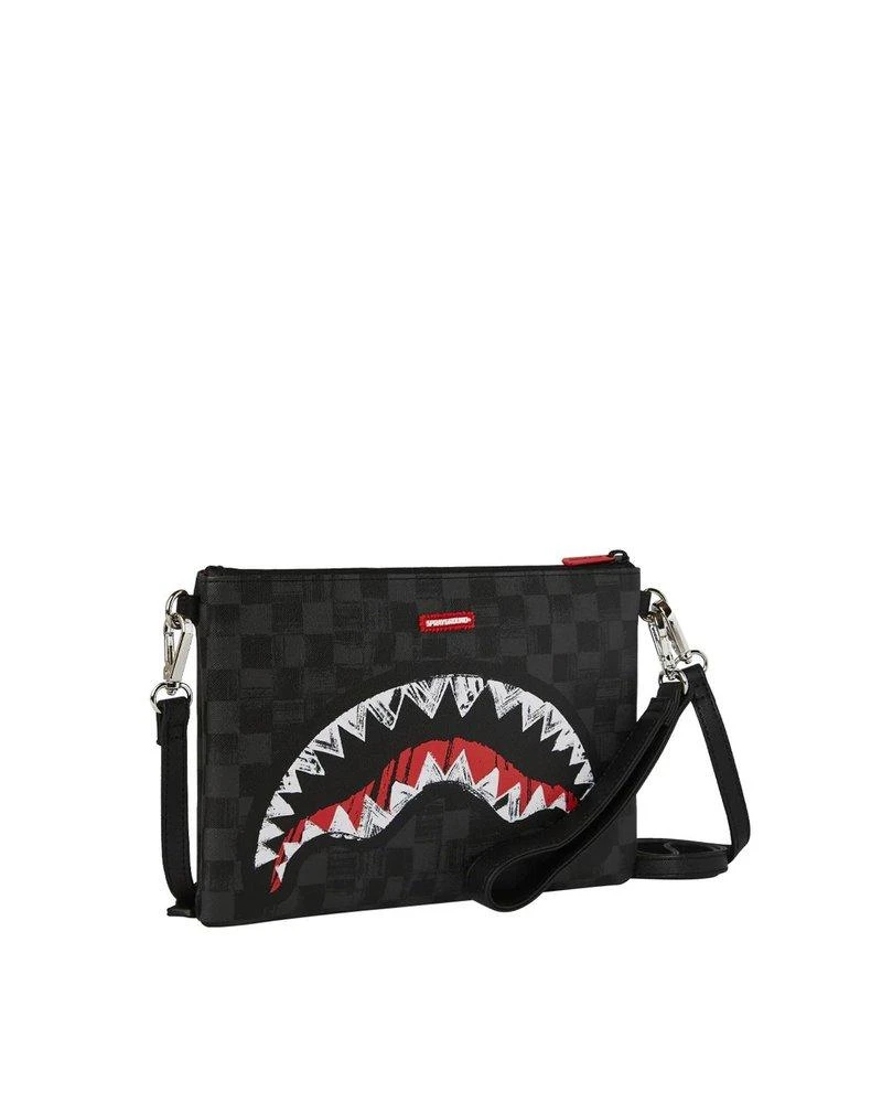 SprayGround Sprayground Scribble Shark Crossover Clutch Bag