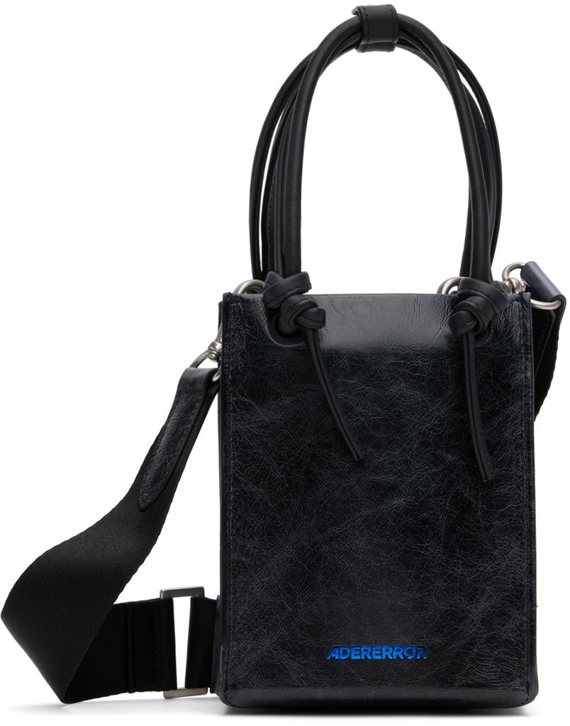 【ADER ERROR】SMALL CRACKED SHOPPER BAG ADER error Black Small Cracked Shopper Bag - Crossbody Bags