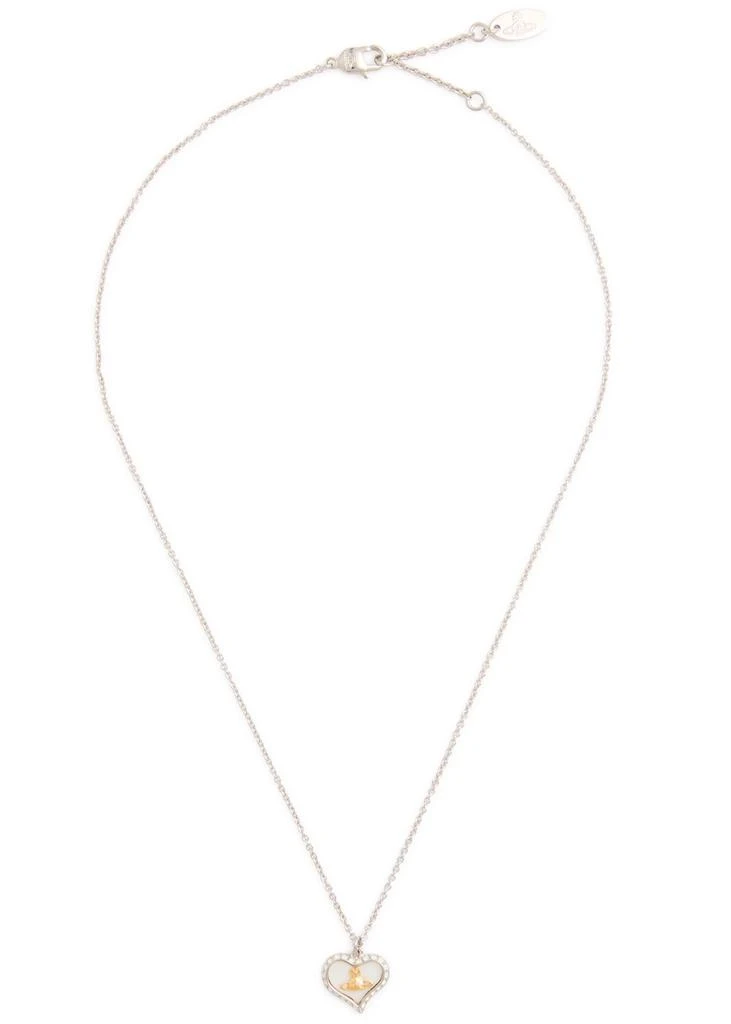 Vivienne Westwood Petra heart crystal-embellished necklace 3